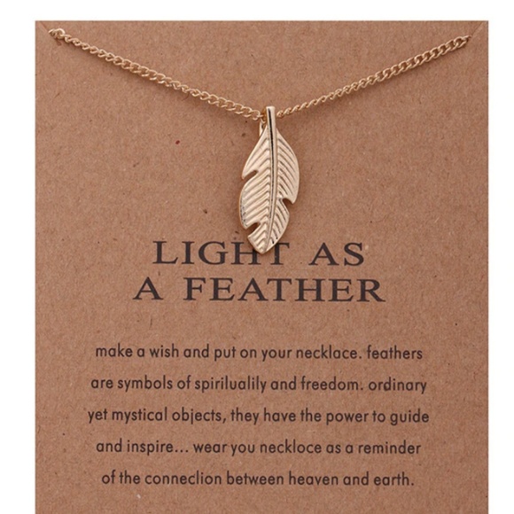 LIGHT AS A FEATHER Necklace - Picture 1 of 1
